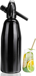 LANGSHI 1L Black Soda Siphon: Make Sparkling Water Anytime!