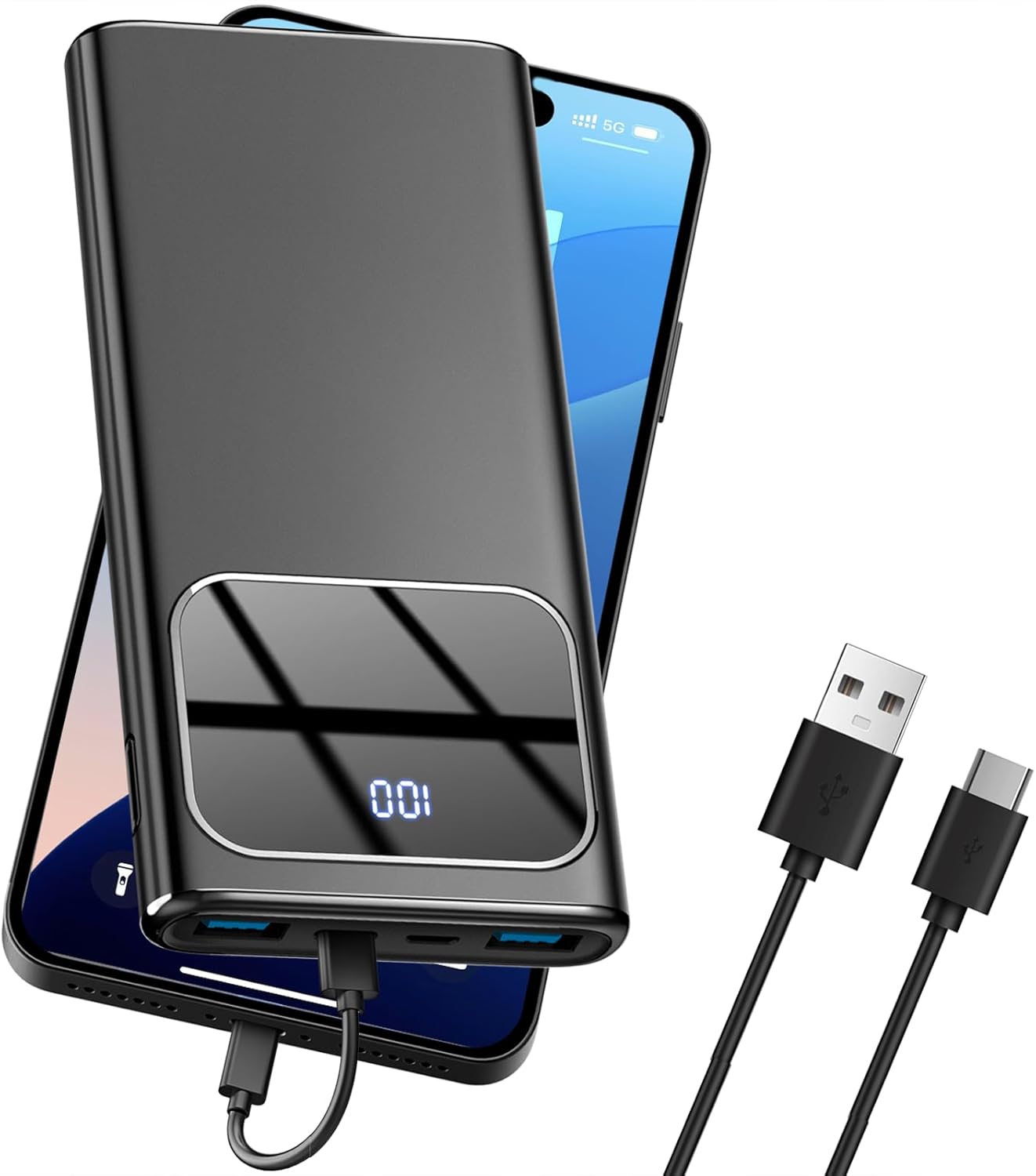 Portable Charger 10000mAh Power Bank with PD Fast Charging