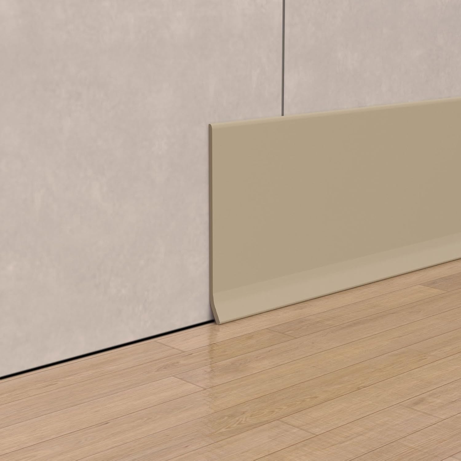 Peel and Stick Baseboard Trim for Flexible Vinyl Wall Base