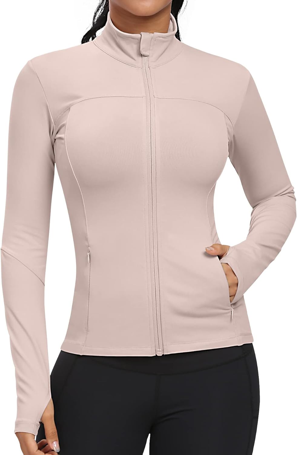 Workout Jackets for Women - Full Zip Lightweight Athletic Gear