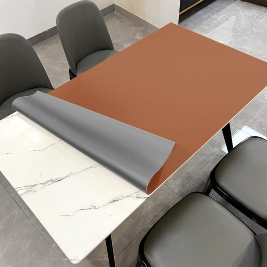 Leather Table Cover Protector for Dining Room, 36x48 Inch Size