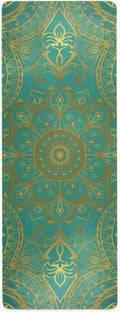 Gold Vintage Mandalas Pattern Yoga Mat Non Slip Thick Kids Mat