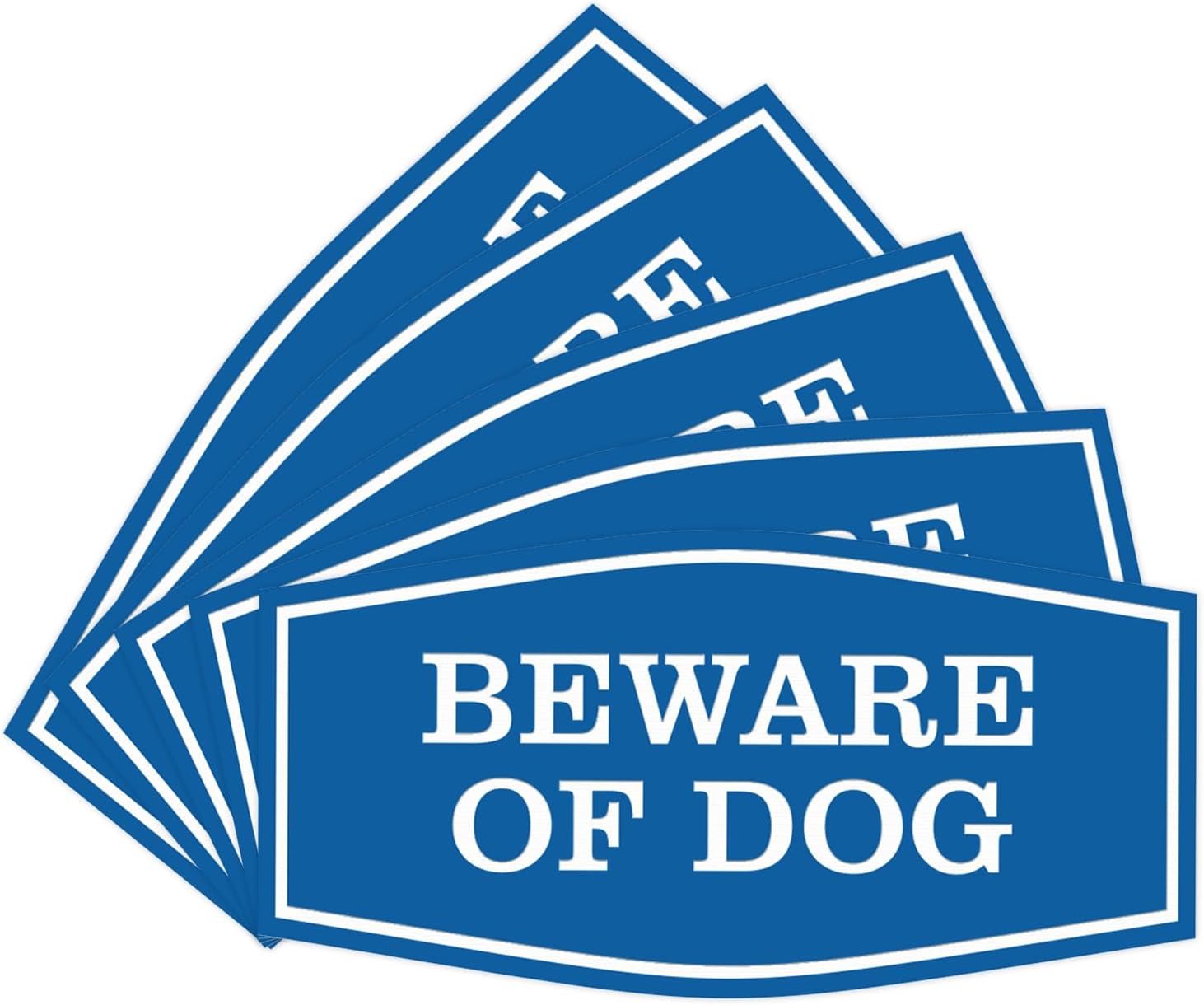 Fancy Beware of Dog Wall Sign - Durable Home Security Signs