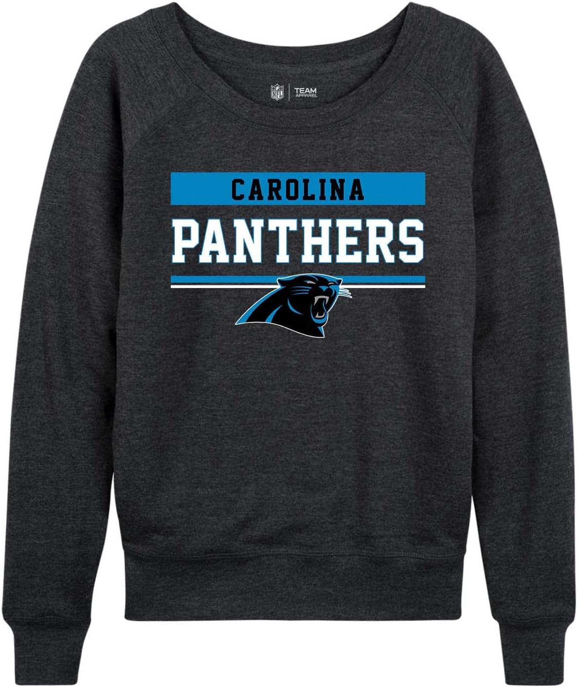 NFL Women's Plus Size Team Block Charcoal Crewneck Pullover