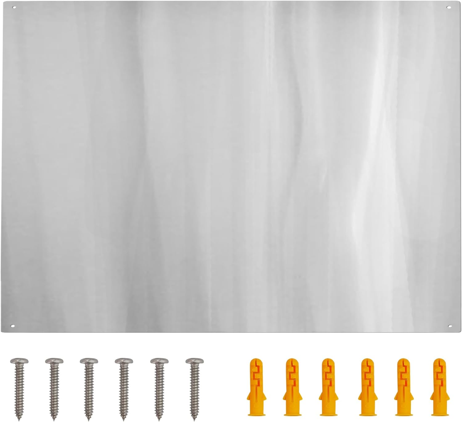 36in x 24in Stainless Steel Stove Backsplash Panel for Kitchen