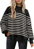 LILLUSORY Oversized Batwing Sweater - Cozy Fall Crewneck Women's