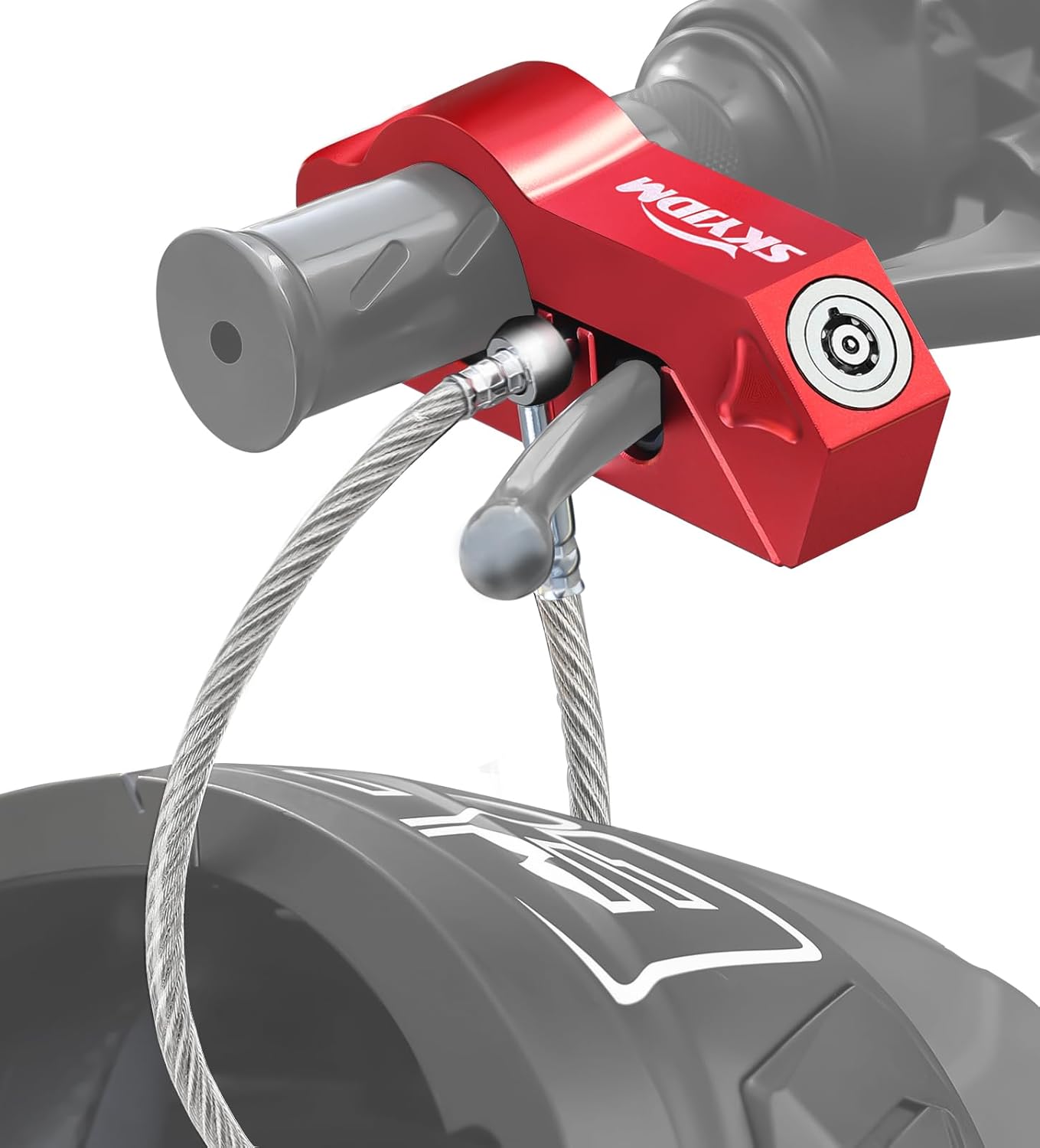 SKYJDM Red Grip Lock Combo - Secure Your Ride!