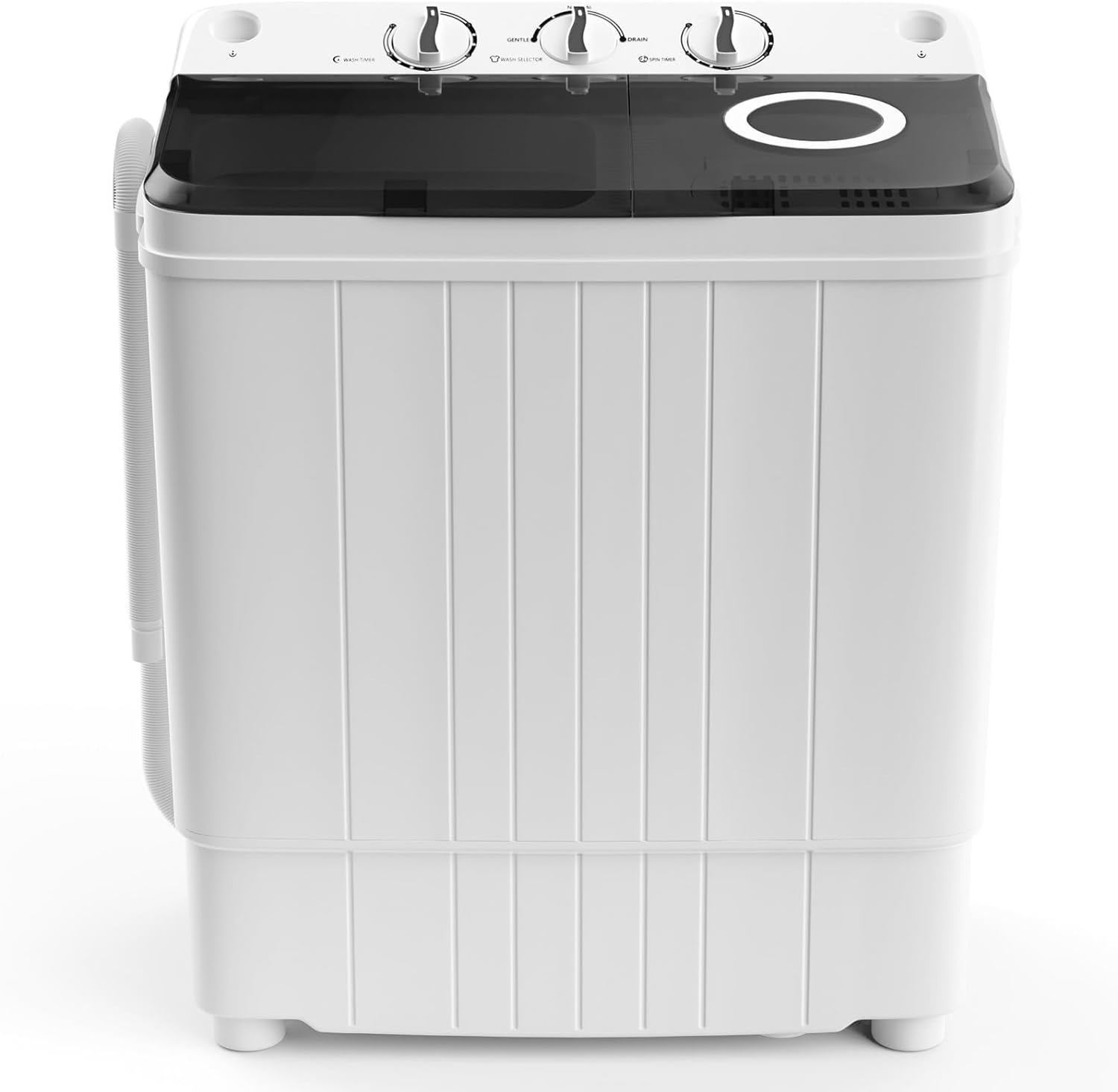 COSTWAY Portable Twin Tub Washer, 17.6lbs Capacity - Compact Laundry Solution