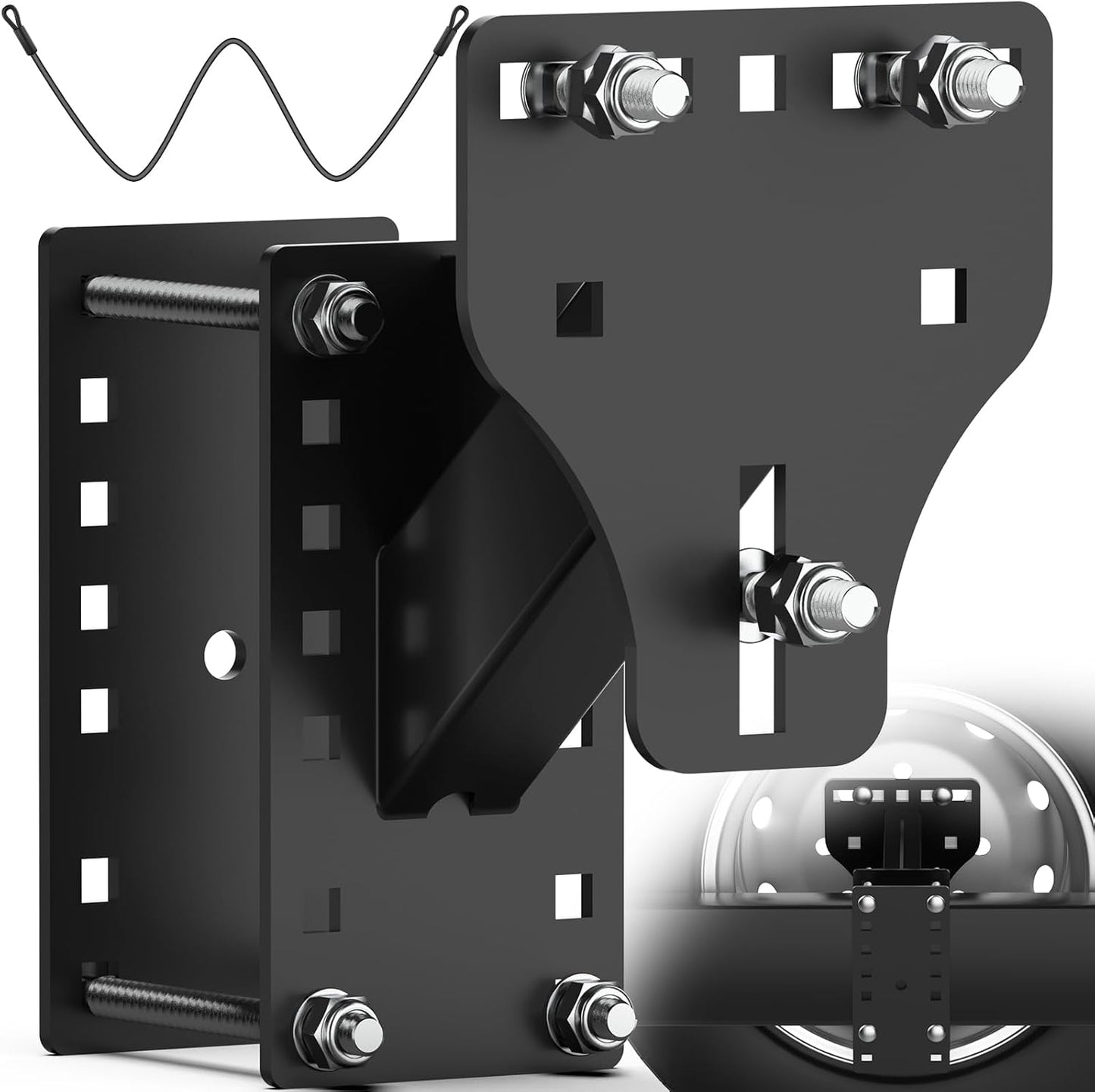 WELLUCK Trailer Spare Tire Mount for Utility Boat Trailers