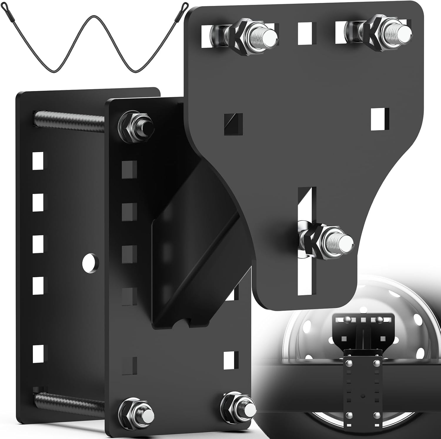 WELLUCK Trailer Spare Tire Mount for Utility Boat Trailers
