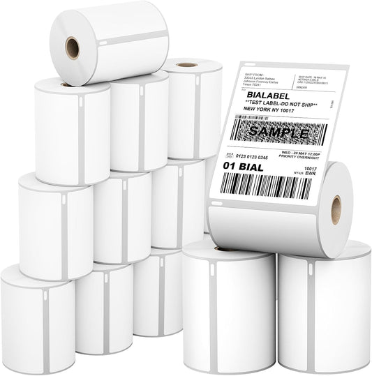 Highly Efficient 4 x 6 Thermal Labels - 3520 Pcs for DYMO & Zebra