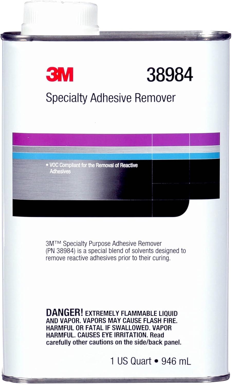 3M Specialty Adhesive Remover for Easy Residue Removal 1 Quart