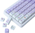PBT Keycaps 142 Keys Purple Dream Bunny Keycap MAO Profile - Cute