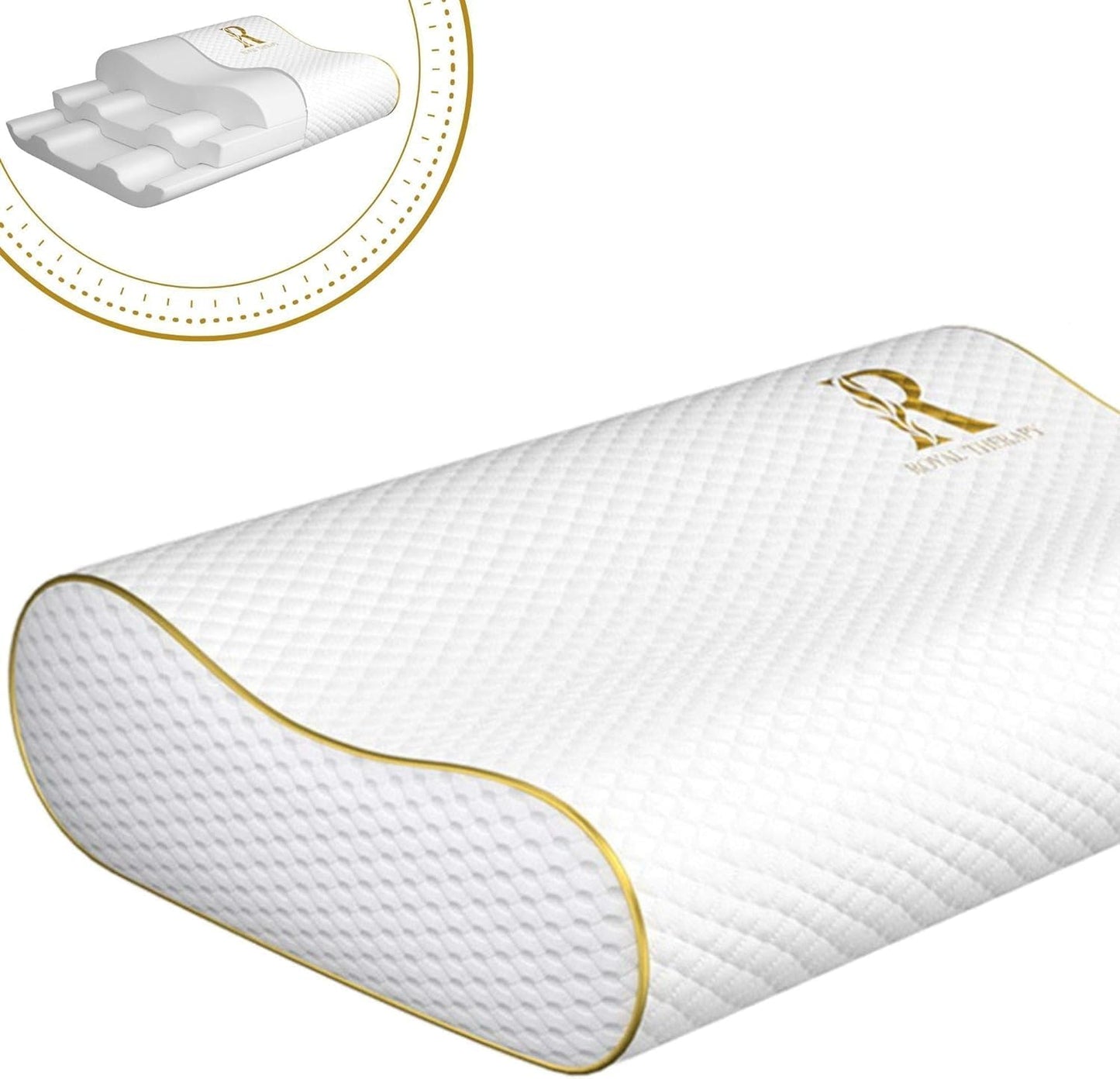 Royal Therapy Memory Foam Neck Pain Relief Pillow