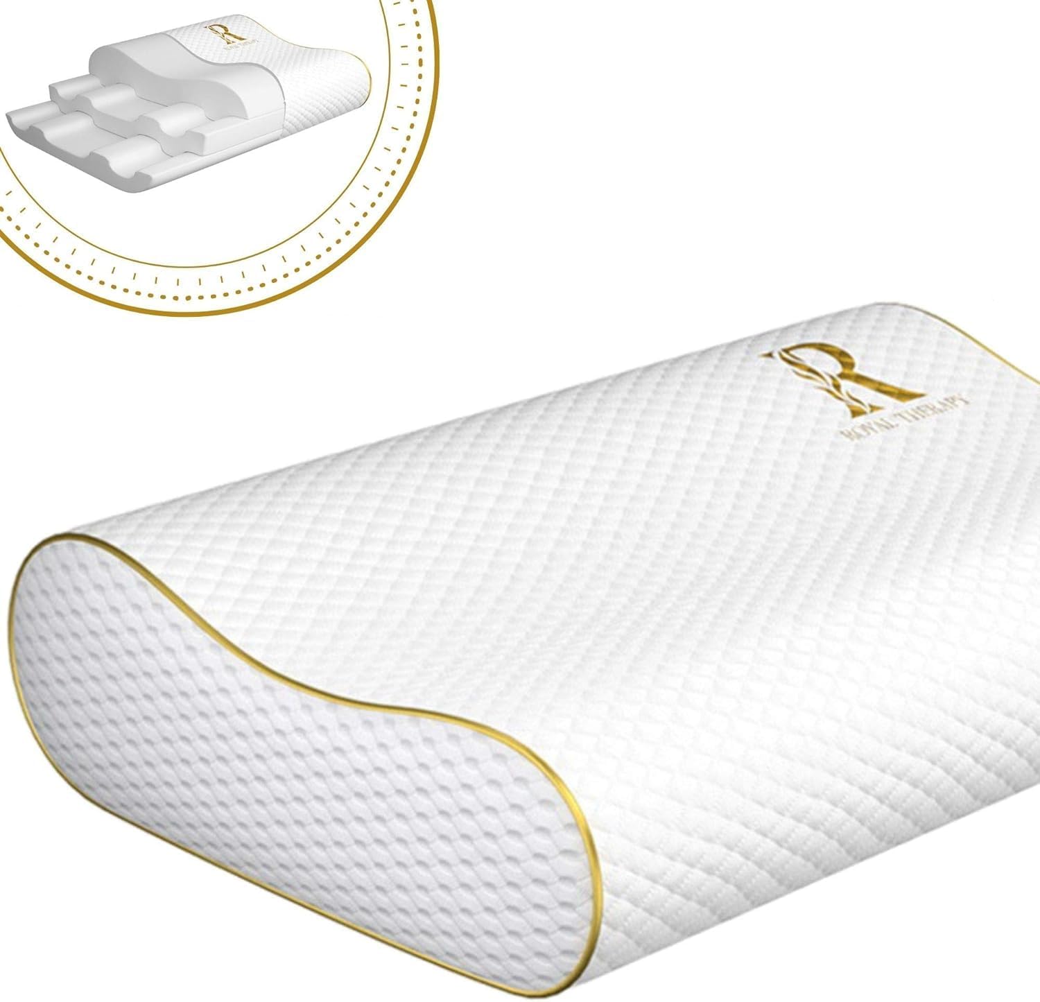 Royal Therapy Memory Foam Neck Pain Relief Pillow