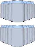 PartyPrints 200 Pack Frost Blank Can Cooler Sleeves - Bulk Insulated