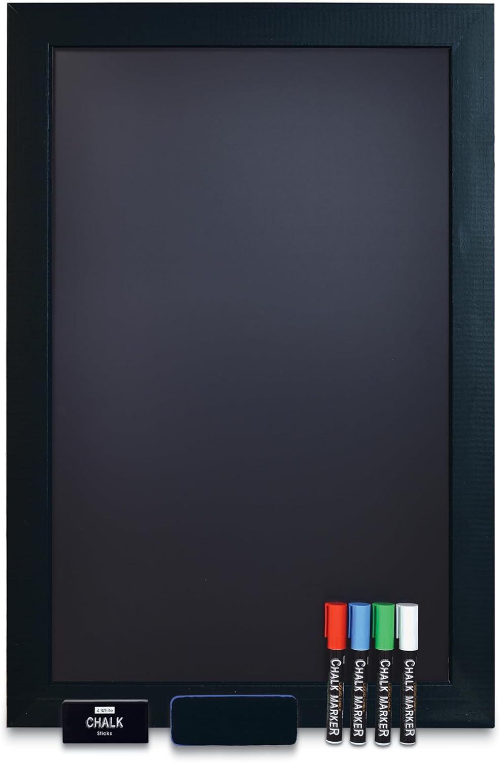 Magnetic Wall Chalkboard with Wood Frame for Home or Office