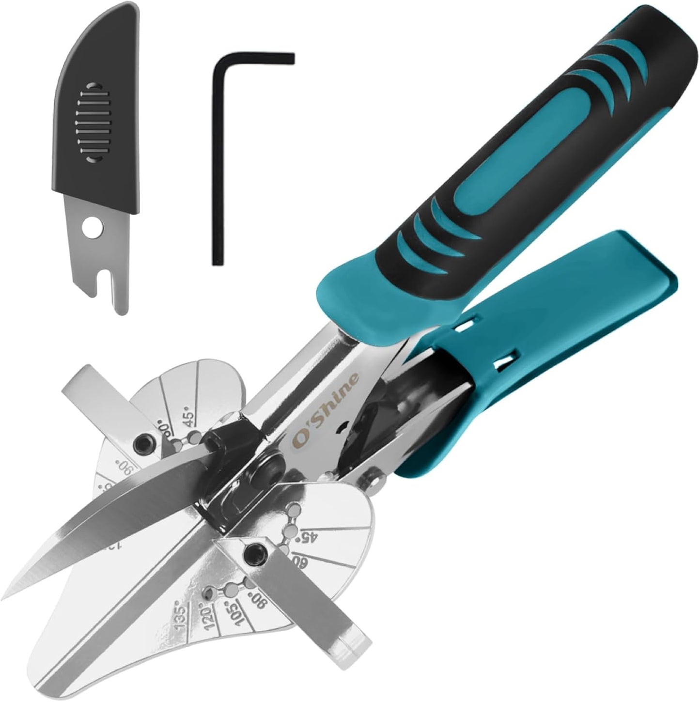 OShine Ratchet Miter Shears for Precision Angular Cutting Tasks