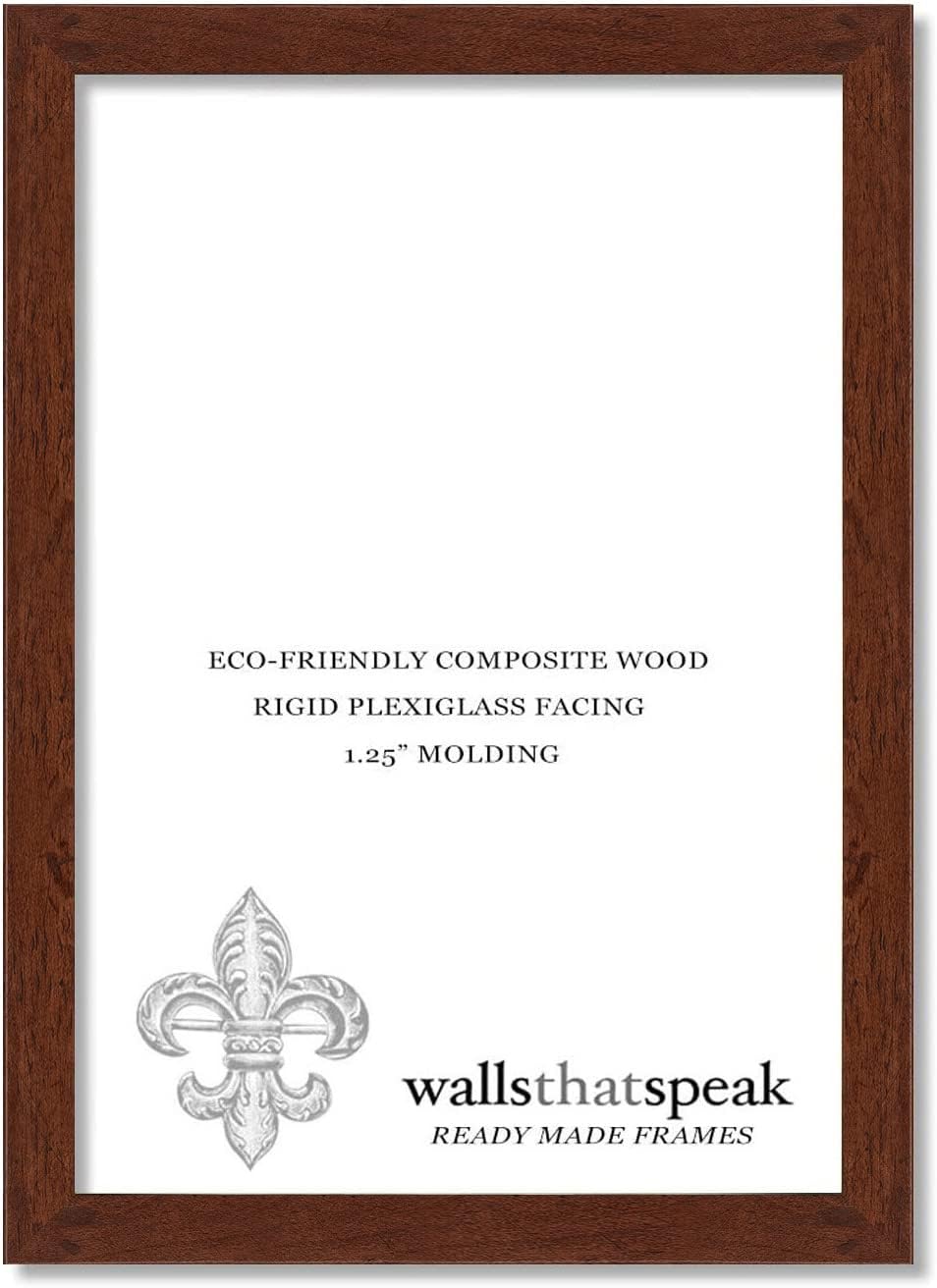 30x40 Dark Walnut Rustic Pine Picture Frame for Artwork Display