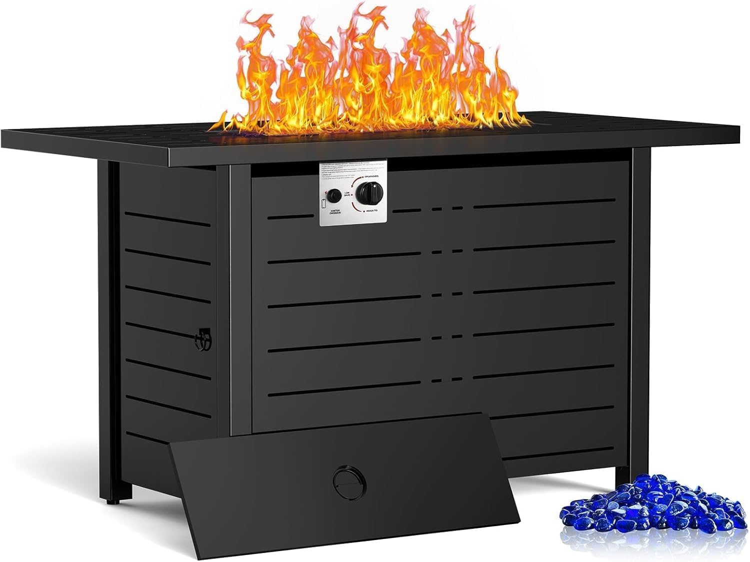 ZAFRO 43 Inch Propane Fire Pit Table for Outdoor Gatherings