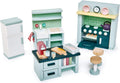Dovetail Dollhouse Kitchen Furniture Set - Charming Retro Play