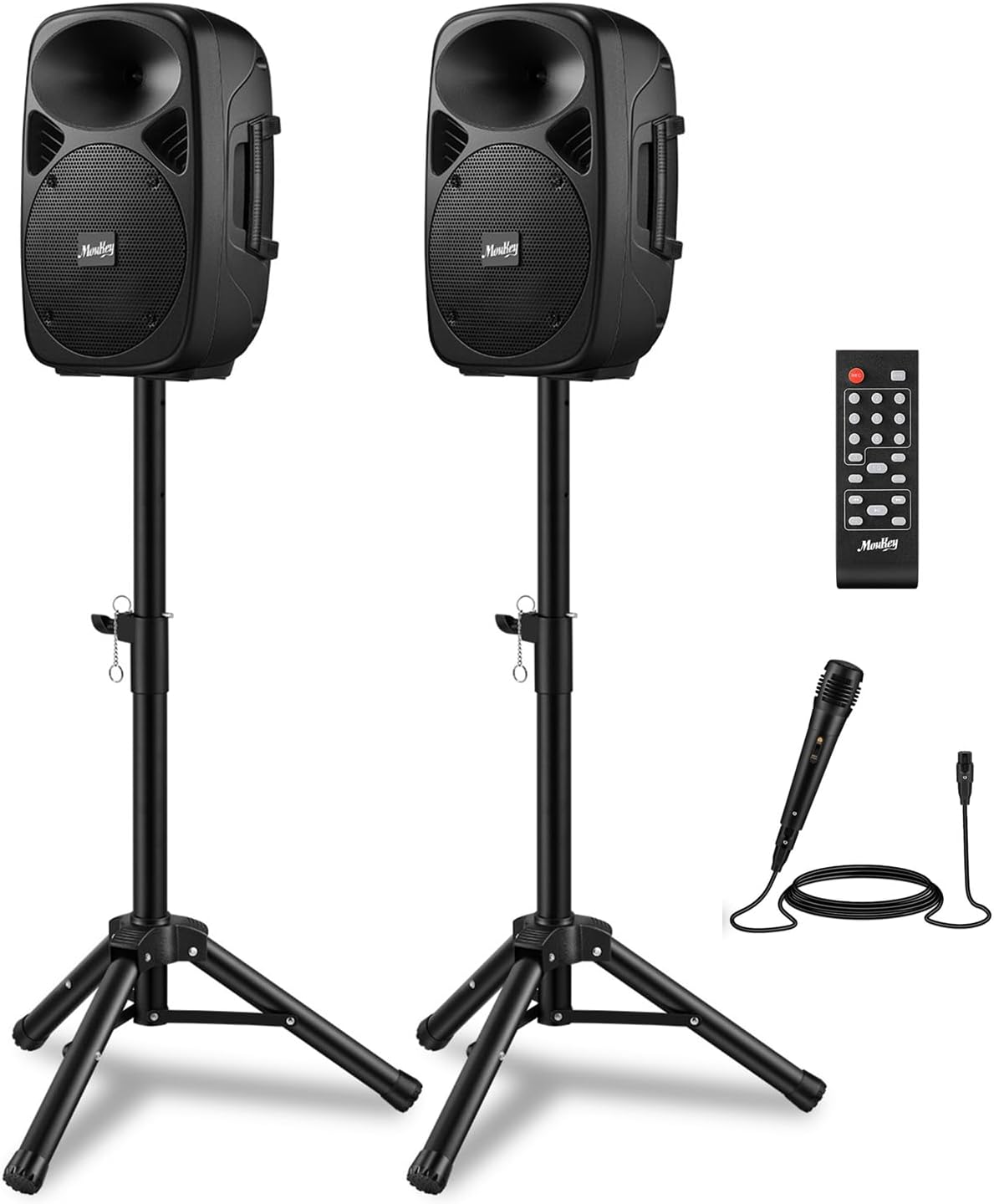 Moukey PA System with 800W Peak Power and Bluetooth 5.0 Features