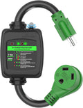 RVGUARD Surge Protector 30 Amp to 110 Volt RV Adapter Cord - Overload