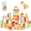 Building Blocks for Toddlers 100pcs - Montessori Wooden Set