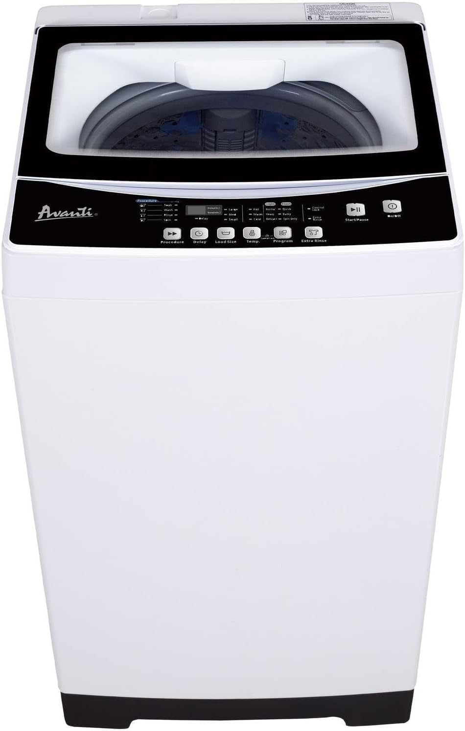 Avanti Compact Portable Washing Machine - 1.7 Cu. Ft. Capacity