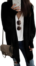 Womens Long Sleeve Open Front Cardigan Sweater - Oversized Fit