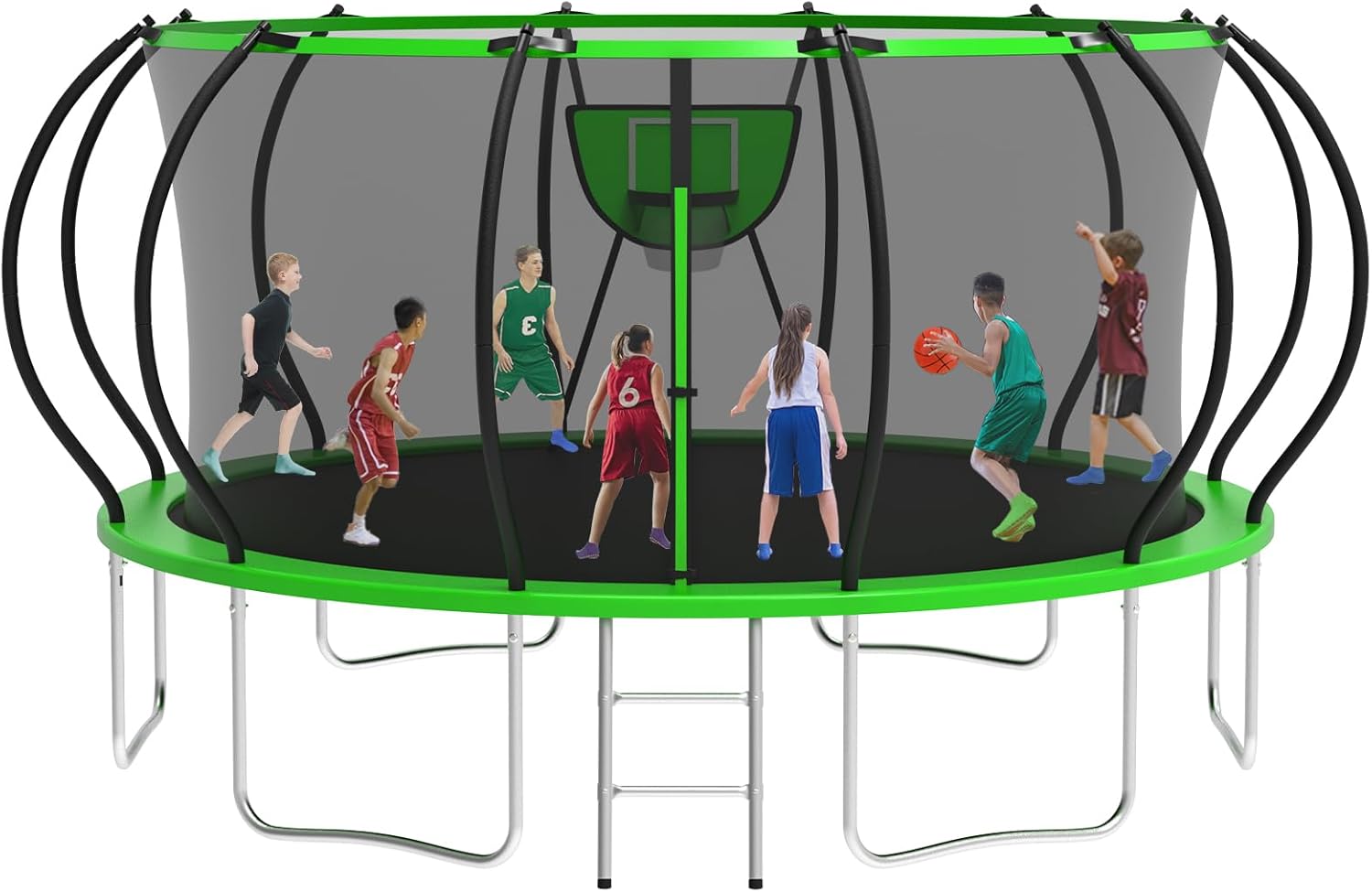 KOFUN 16ft Outdoor Trampoline for Kids and Adults with Safety Net
