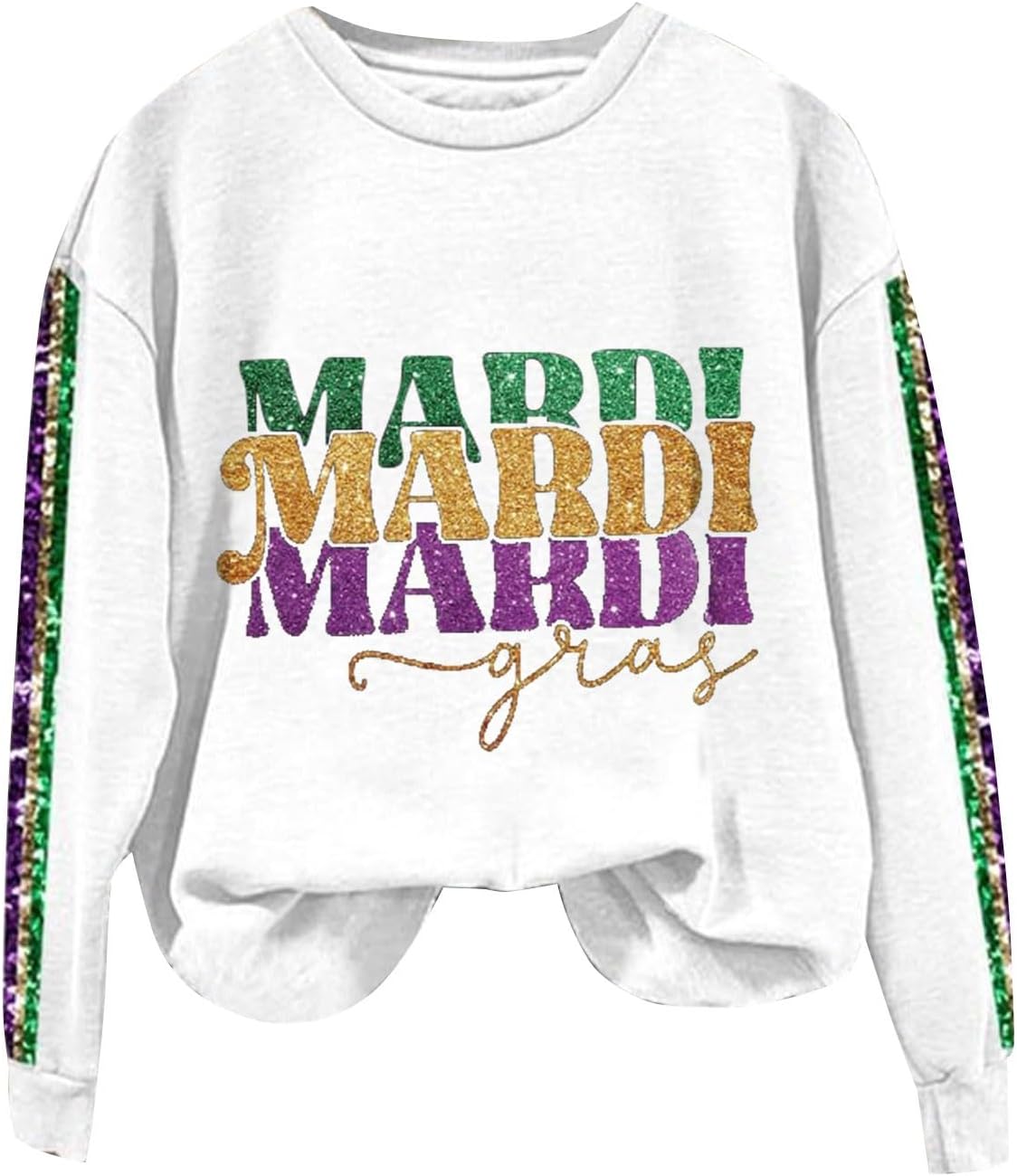 Mardi Gras Sequin Glitter Top - Sparkle in Style!