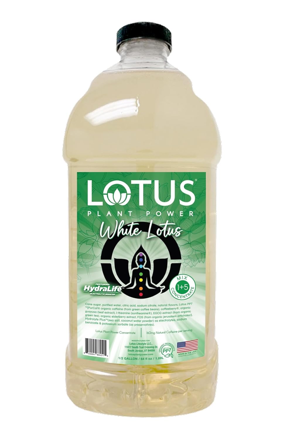 White Lotus Plant Energy Drink Concentrate for Balanced Energy