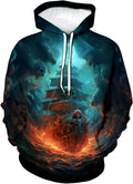 Pirate Ship Graphic Hoodie - Ahoy Fun & Style!