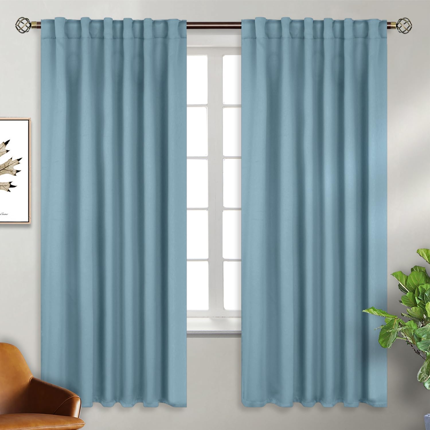 BGment Blackout Curtains for Bedroom - Thermal Insulated Panels