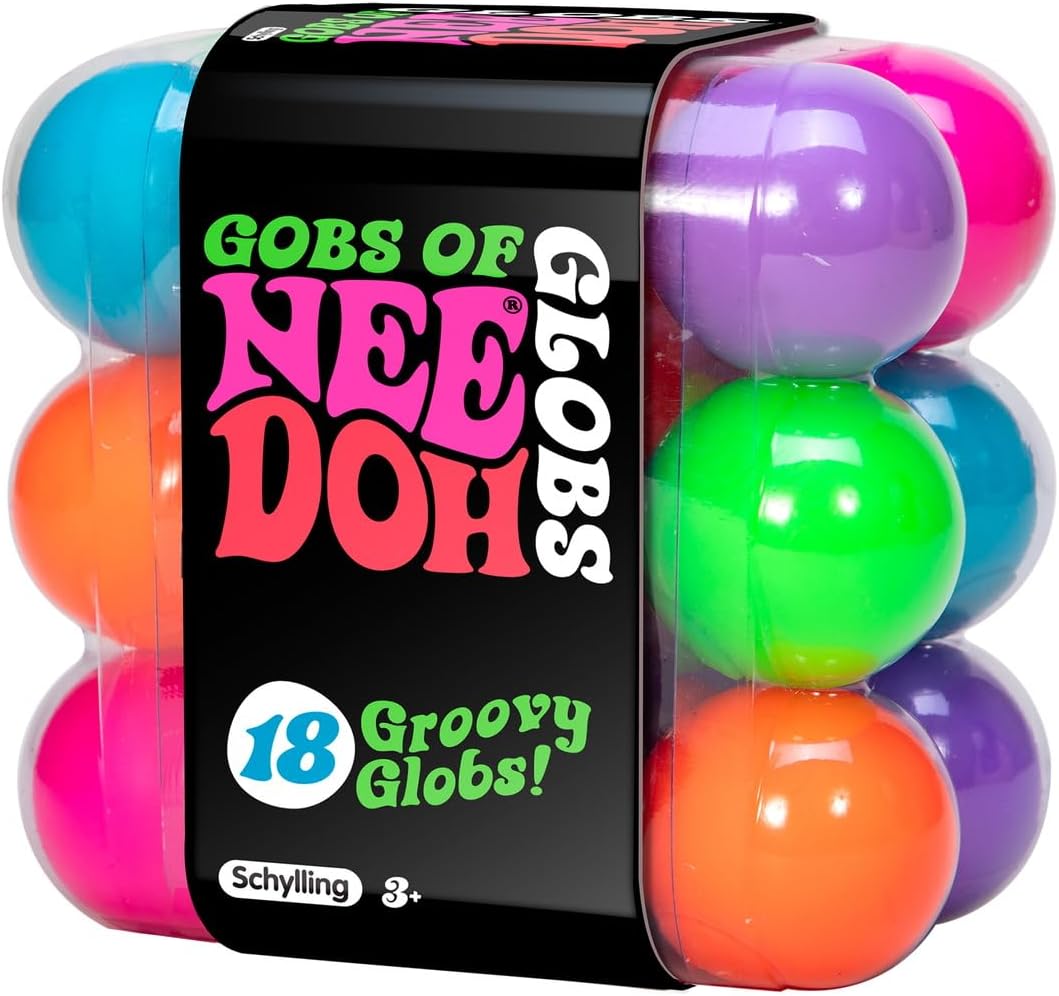 Schylling NeeDoh Teenie - 18 Mini Globs - Sensory Squeeze Toy