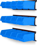 Ultrawall Wall Mounted Storage Bins - Heavy Duty Garage Organizer