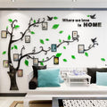 3D Tree Wall Stickers DIY Family Photo Frame Tree Wall Decal - Natural