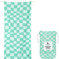 Extra Large Beach Towel - Quick Dry, Sand Free Check Mate (200x90cm)