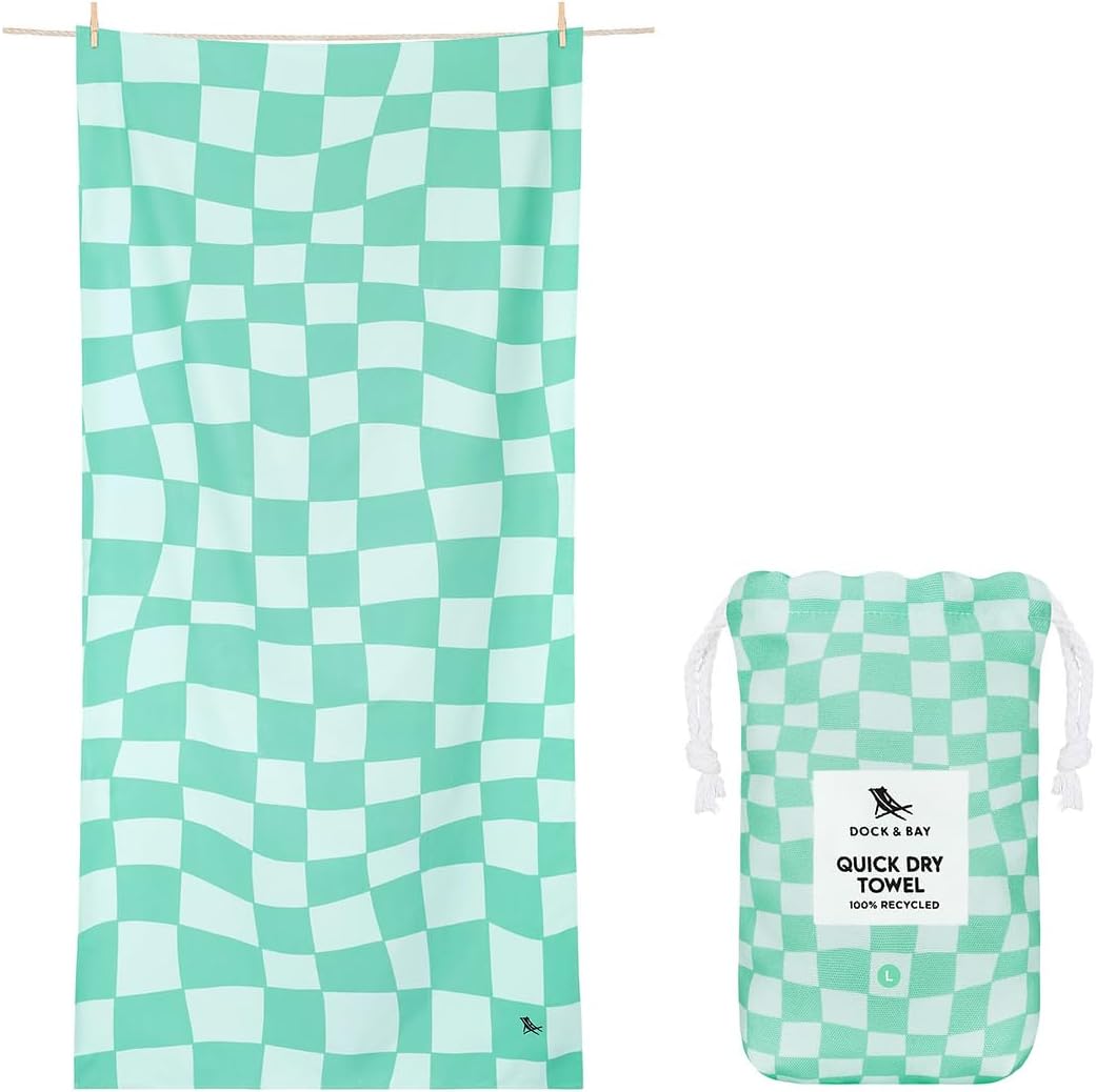 Dock & Bay Beach Towel - Quick Dry, Sand Free, Eco-Friendly