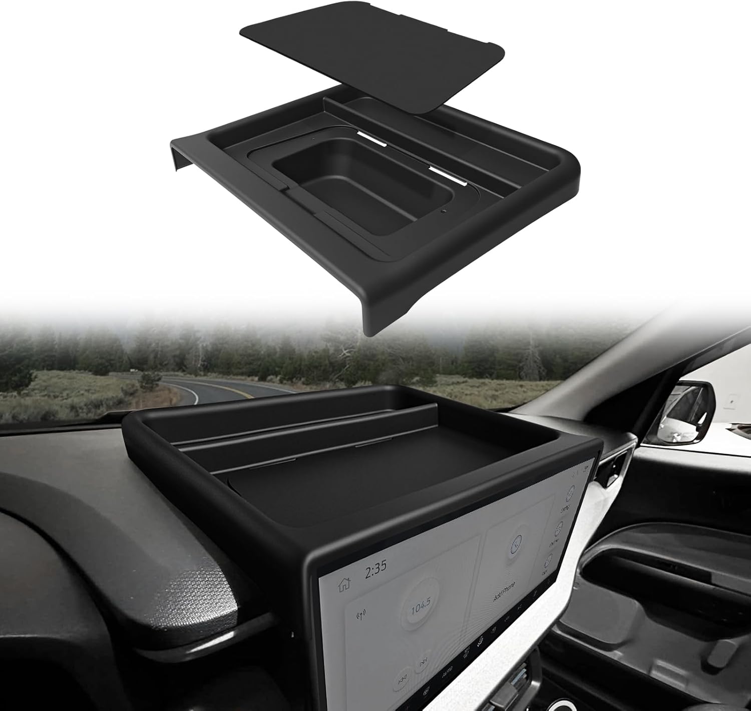 Muslogy Dashboard Storage Organizer for 2025 Ford Maverick
