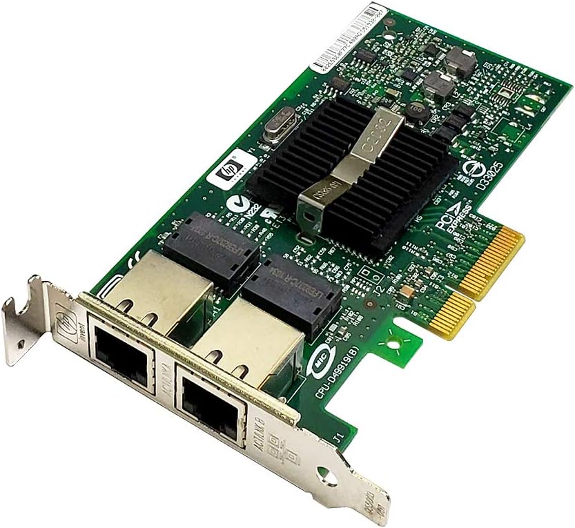 HP NC360T Dual RJ-45 1Gbps Gigabit Ethernet PCI-E X4 Adapter