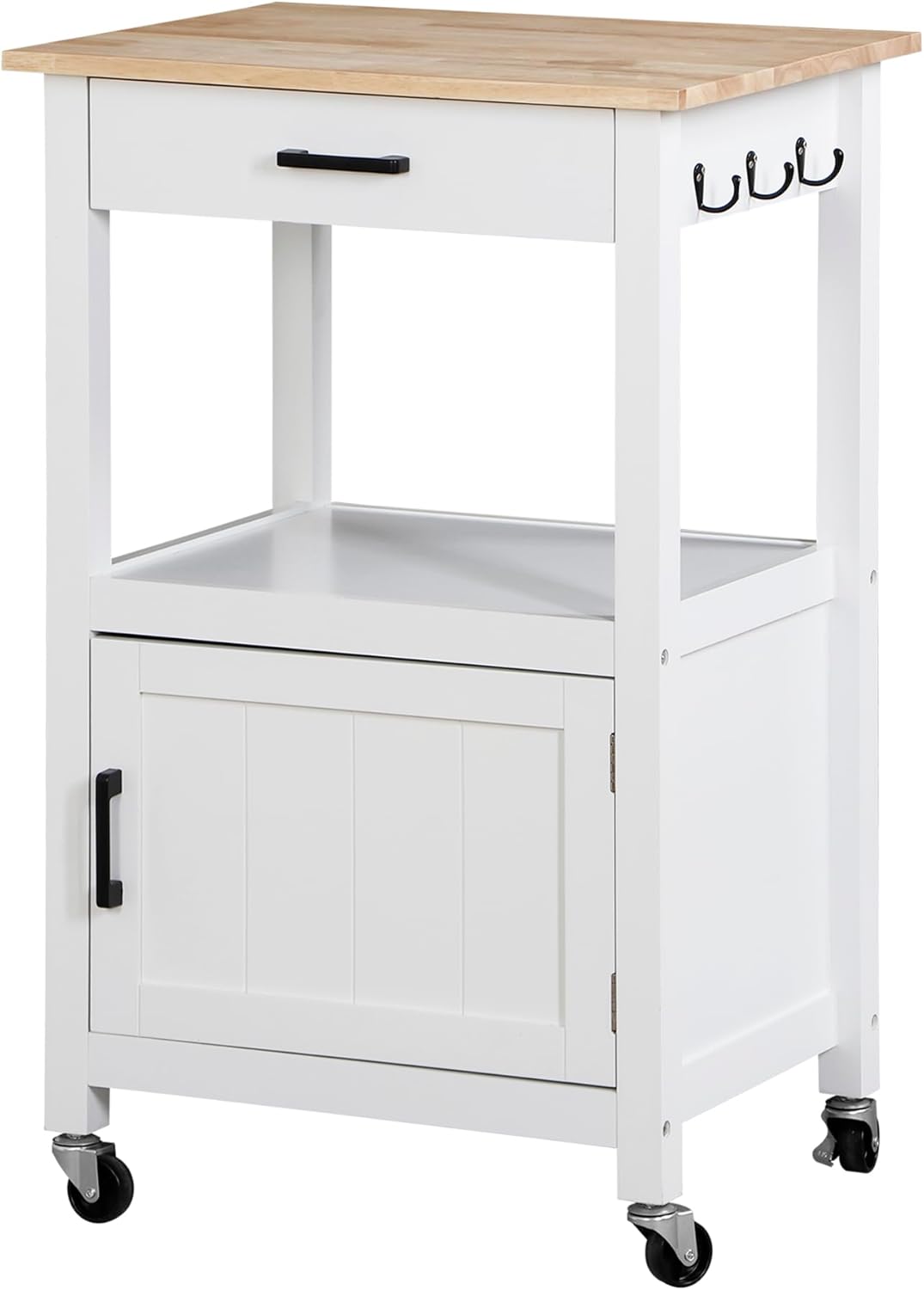 ZENY Kitchen Cart: Portable Coffee Bar & Storage