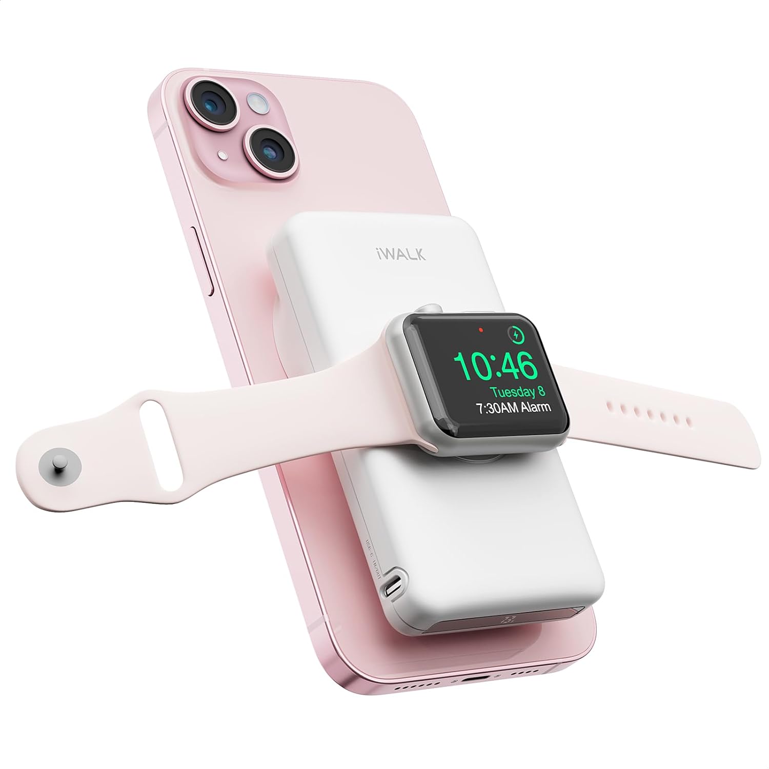 iWALK Mag-X 10000mAh Wireless Power Bank - Fast Charging for iPhone & Apple Watch