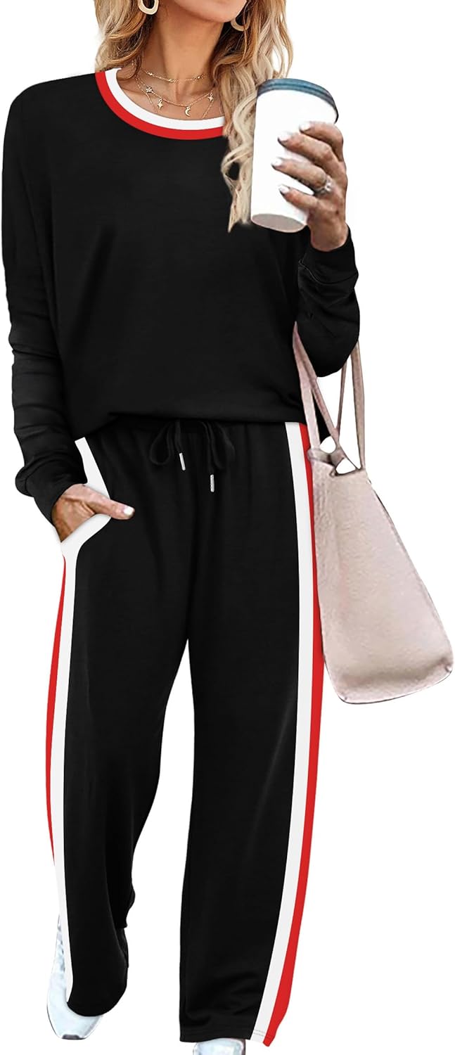 Stylish WIHOLL 2 Piece Lounge Sets for Women with Pockets