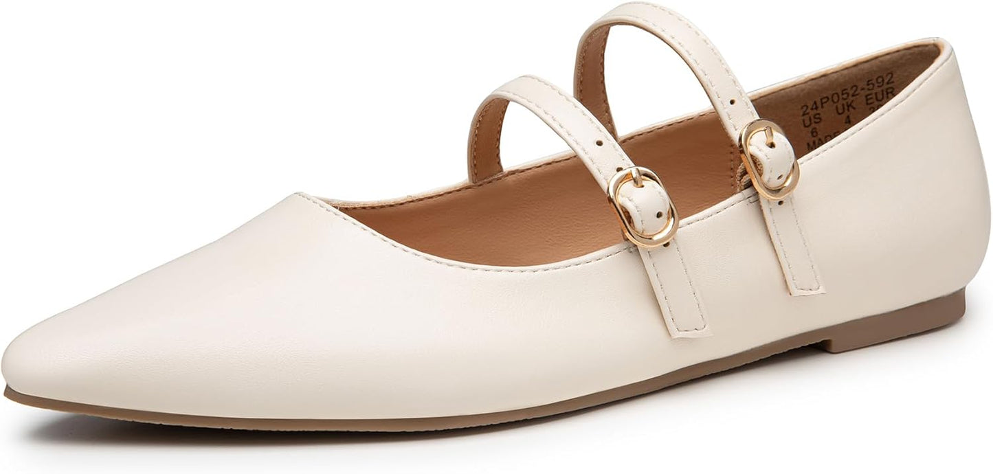 Trary Flats for Women: Comfortable Slip on Ballet Mary Janes