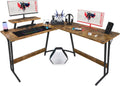 Homall Gaming Desk with Monitor Riser - Sturdy Workstation