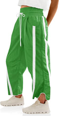 Fisoew Baggy Wide Leg Track Pants - Casual High-Rise Comfort