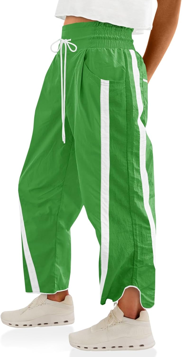 Fisoew Women's Baggy Wide Leg Pants for Casual Comfort
