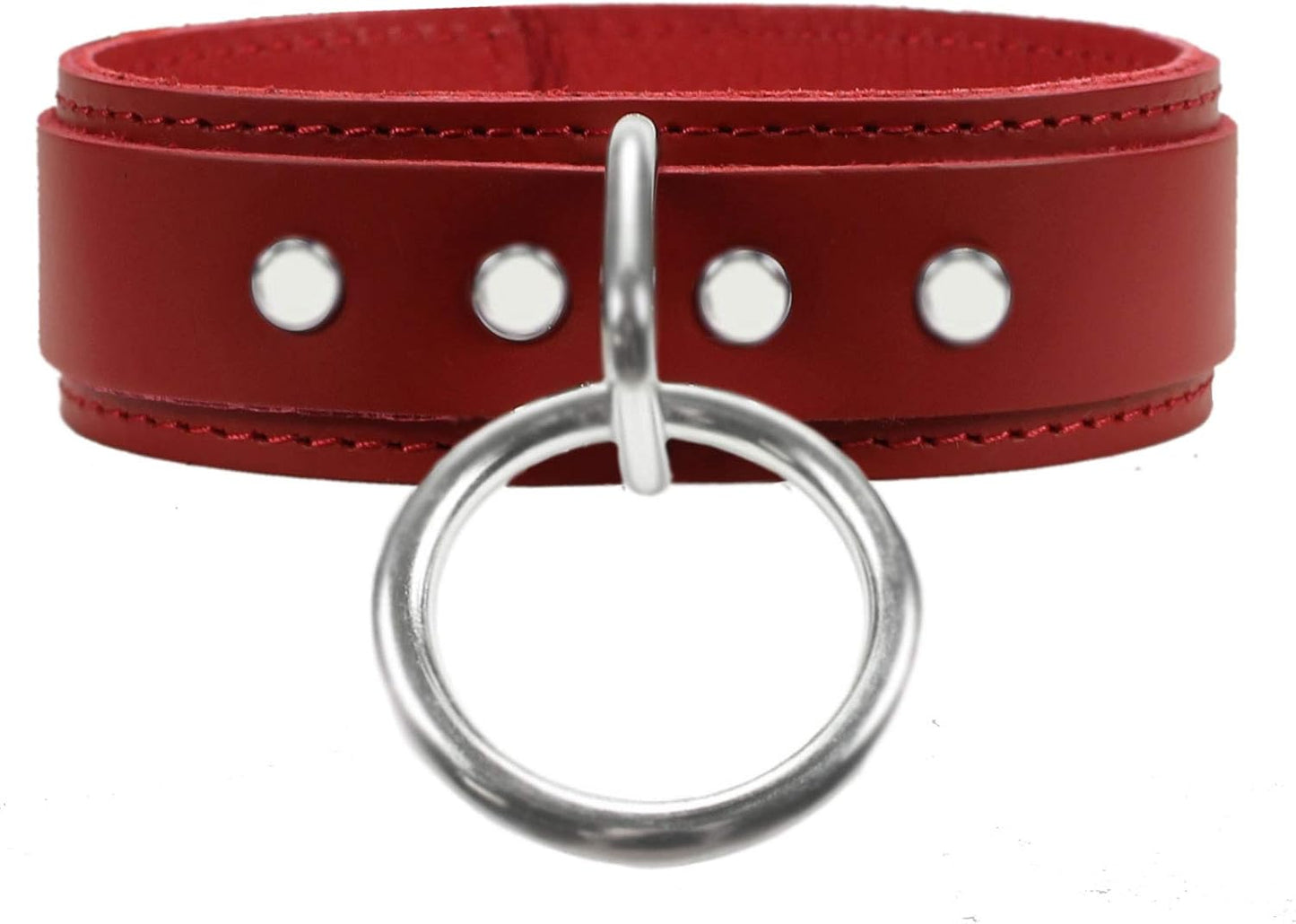 Atlanta V Collar - Premium Cowhide Leather with O-Ring Design